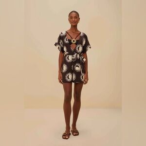 FARM RIO Black Sunny Moon Lenzing™ Ecovero™ Euroflax™ Romper